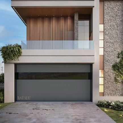 Contemporary Garage Door Titan Grey 16' x 8'